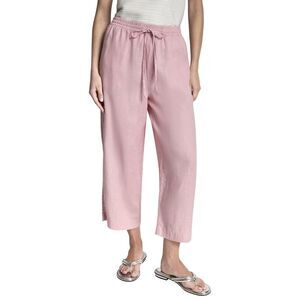 Dkny Womens  Pull On Straight Leg Linen Pant